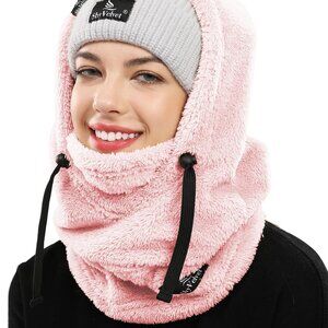 Unisex Fleece Balaclava Ski Mask Wind-Resistant Winter Face Cover